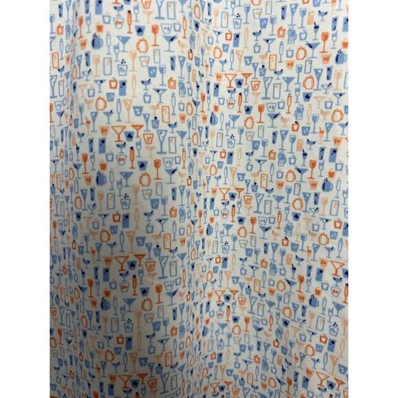 Peter Millar Summer Comfort Polo Shirt Mens L Blue Orange Cocktail Mixed Drinks - Picture 3 of 10